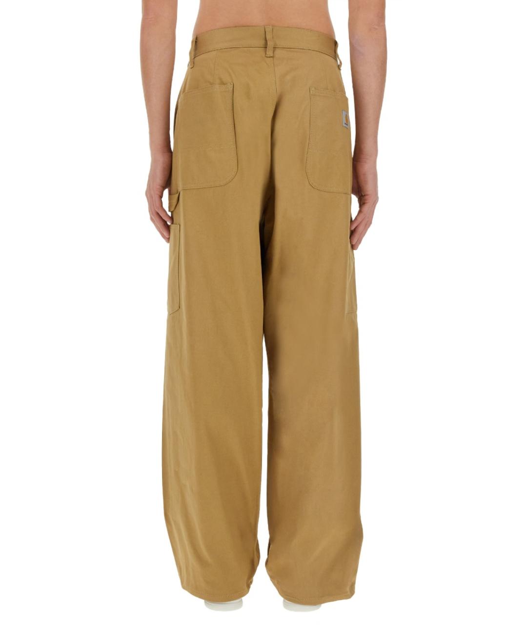 JUNYA WATANABE Бежевые хлопковые повседневные брюки, фото 3
