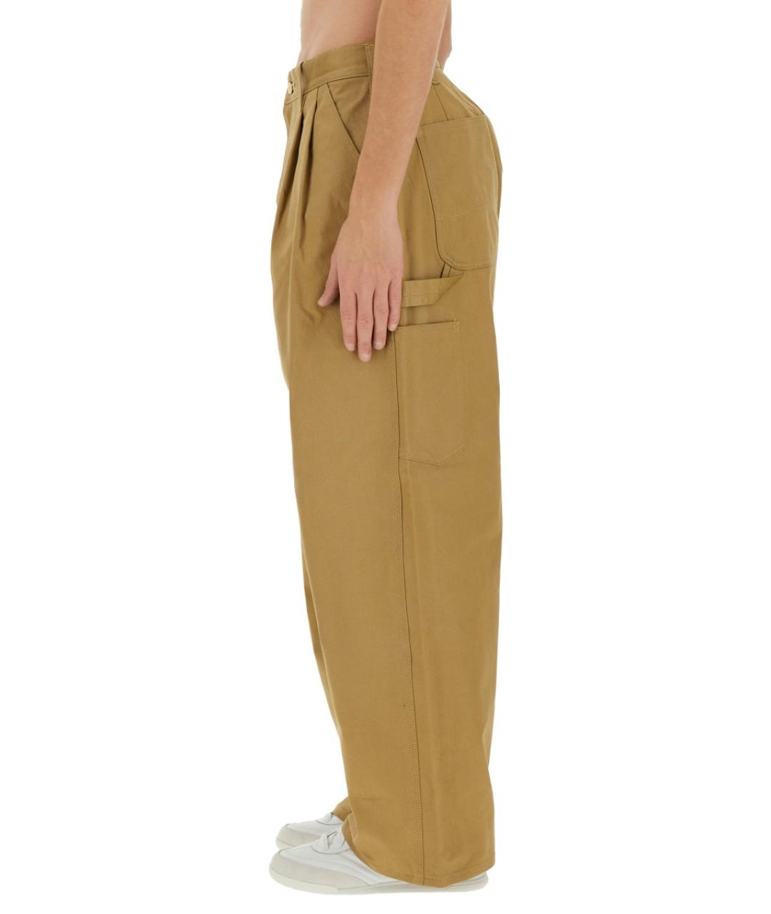 JUNYA WATANABE Бежевые хлопковые повседневные брюки, фото 4