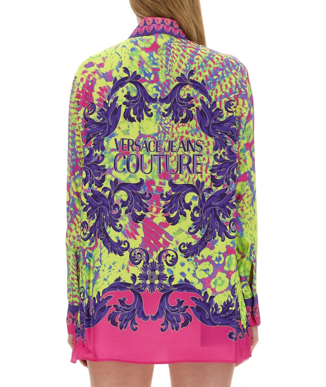 VERSACE JEANS COUTURE Мульти вискозная рубашка, фото 3