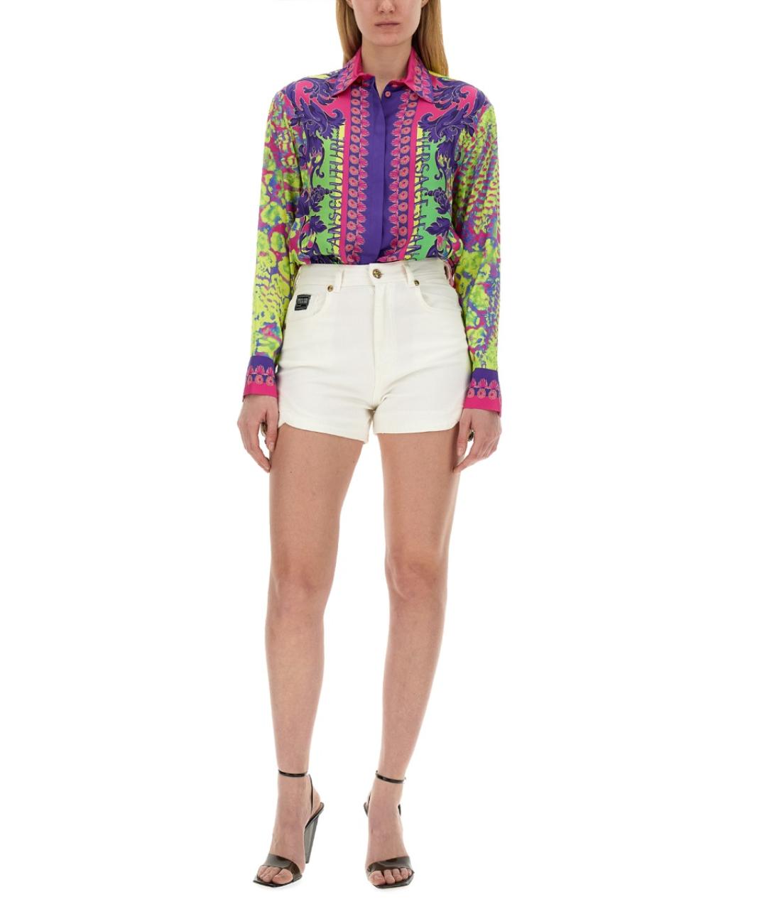 VERSACE JEANS COUTURE Мульти вискозная рубашка, фото 2