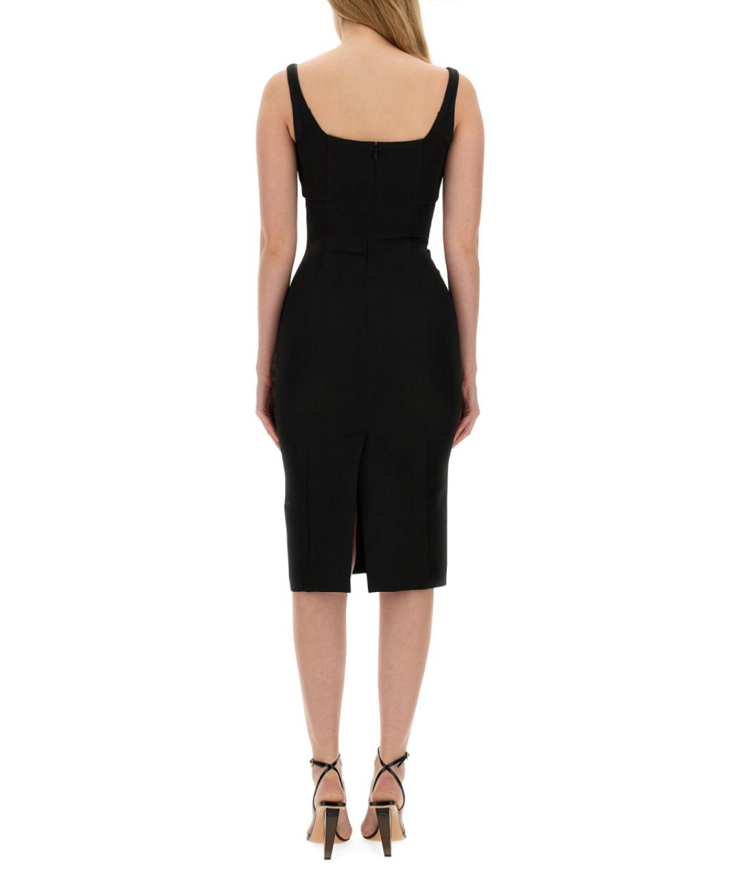 VERSACE JEANS COUTURE Черное хлопковое повседневное платье, фото 3