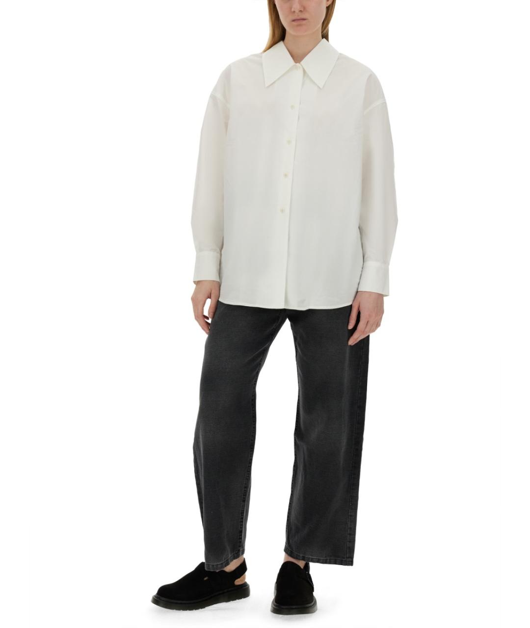 YMC Белая хлопковая рубашка, фото 2