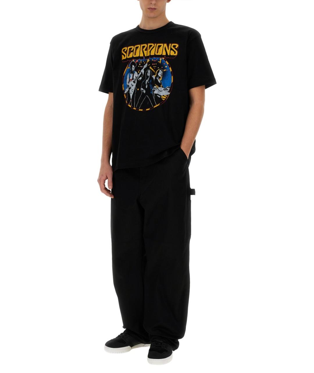 JUNYA WATANABE Черная хлопковая футболка, фото 2