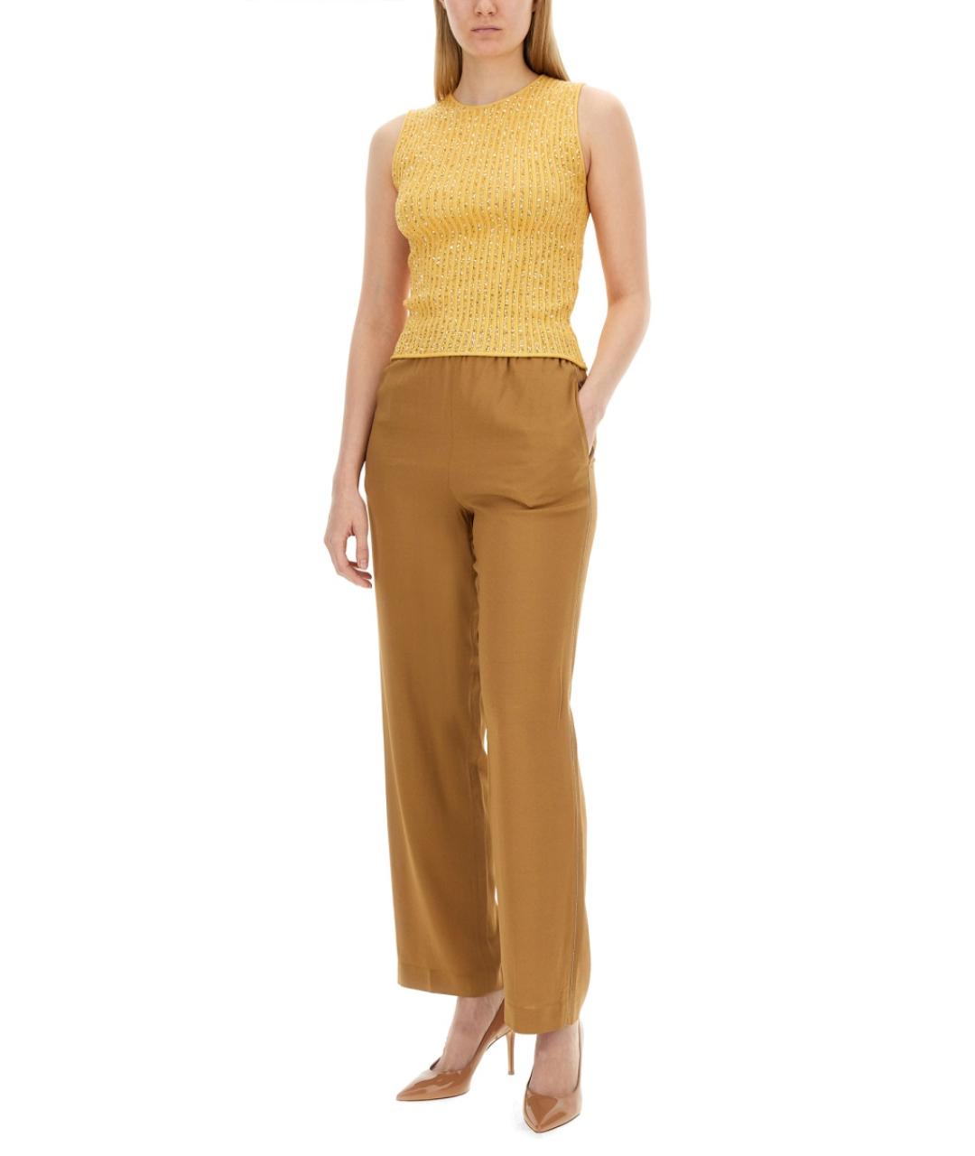 FABIANA FILIPPI Желтая хлопковая майка, фото 2