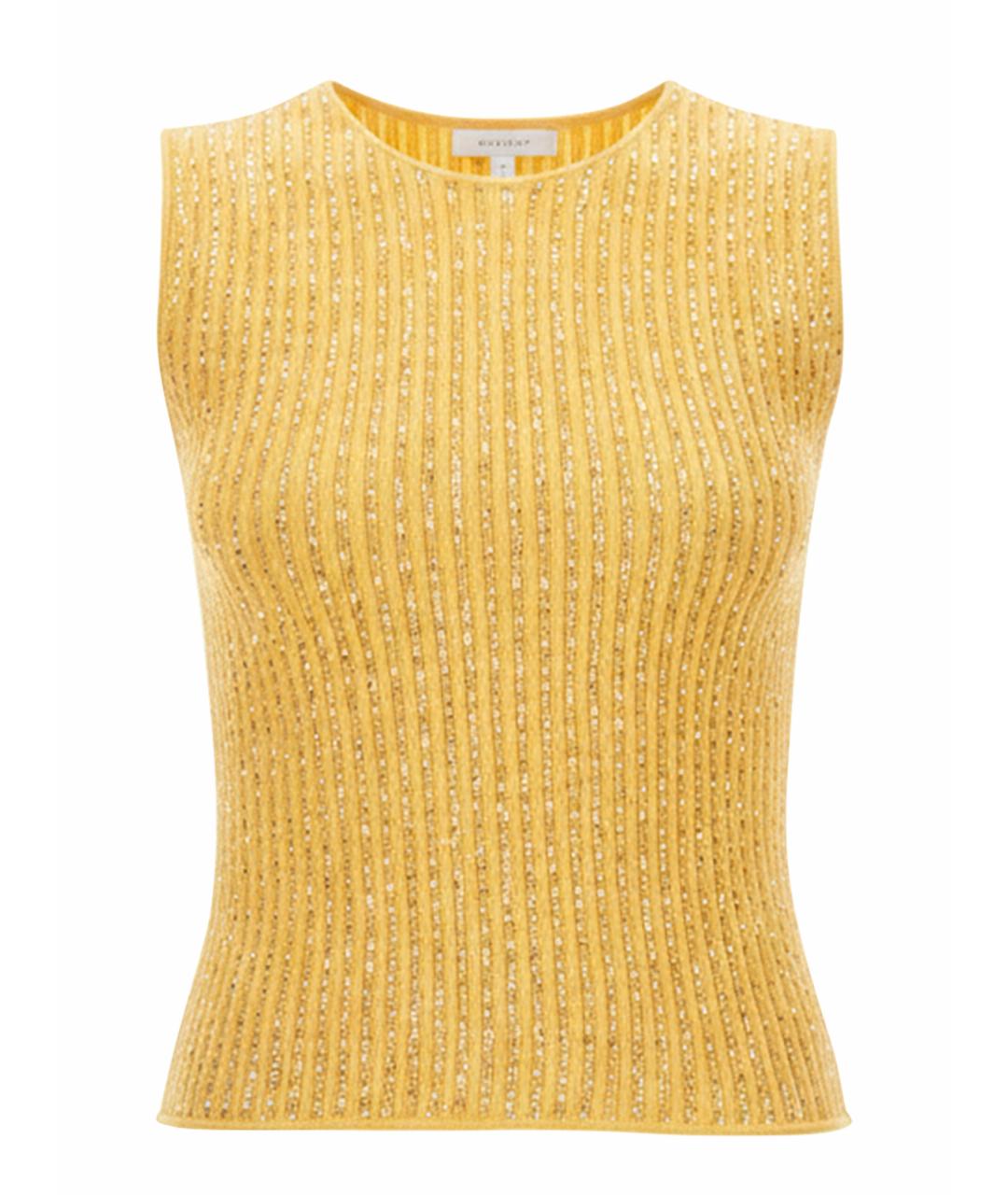 FABIANA FILIPPI Желтая хлопковая майка, фото 1