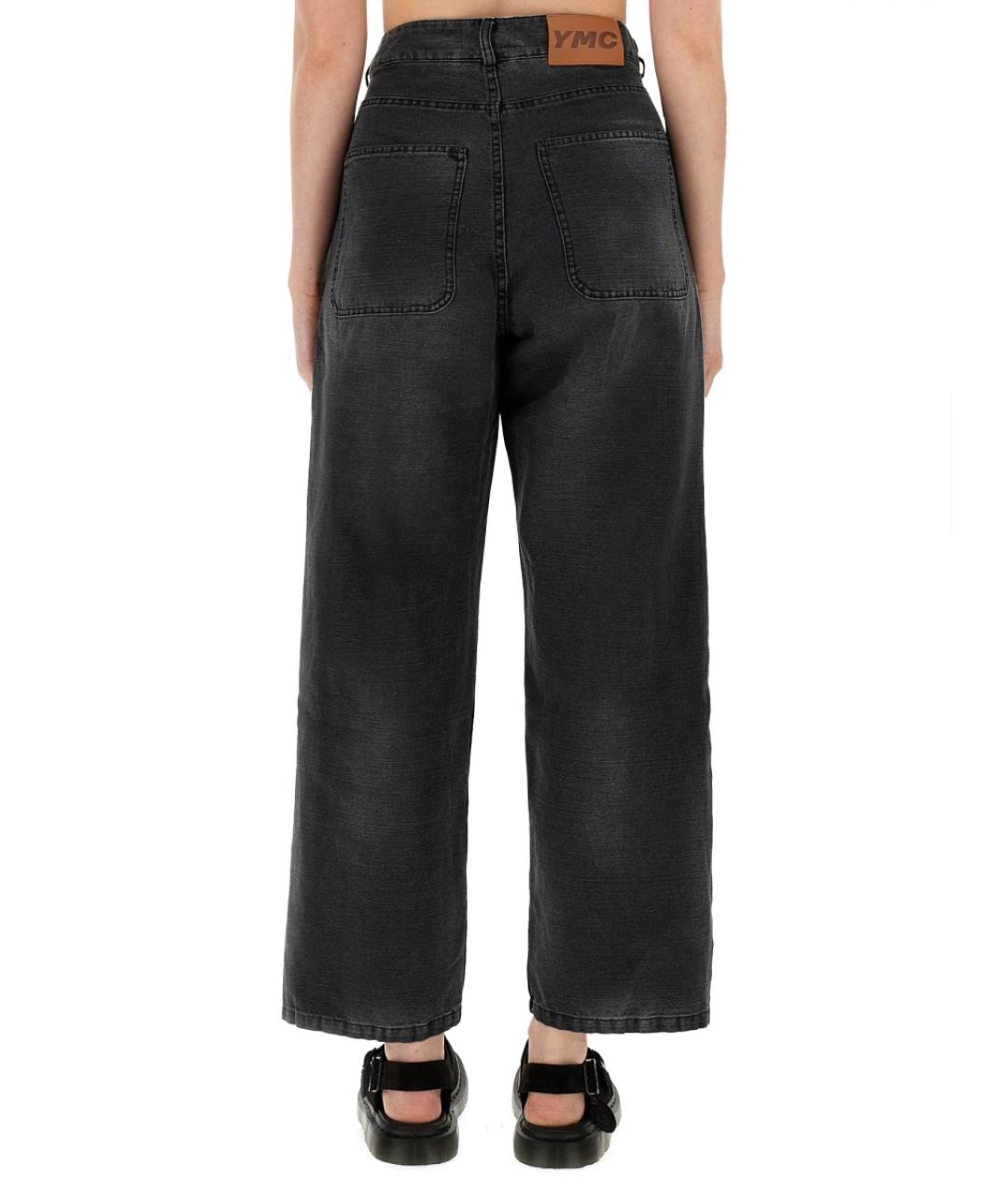 YMC Черные хлопковые прямые джинсы, фото 3