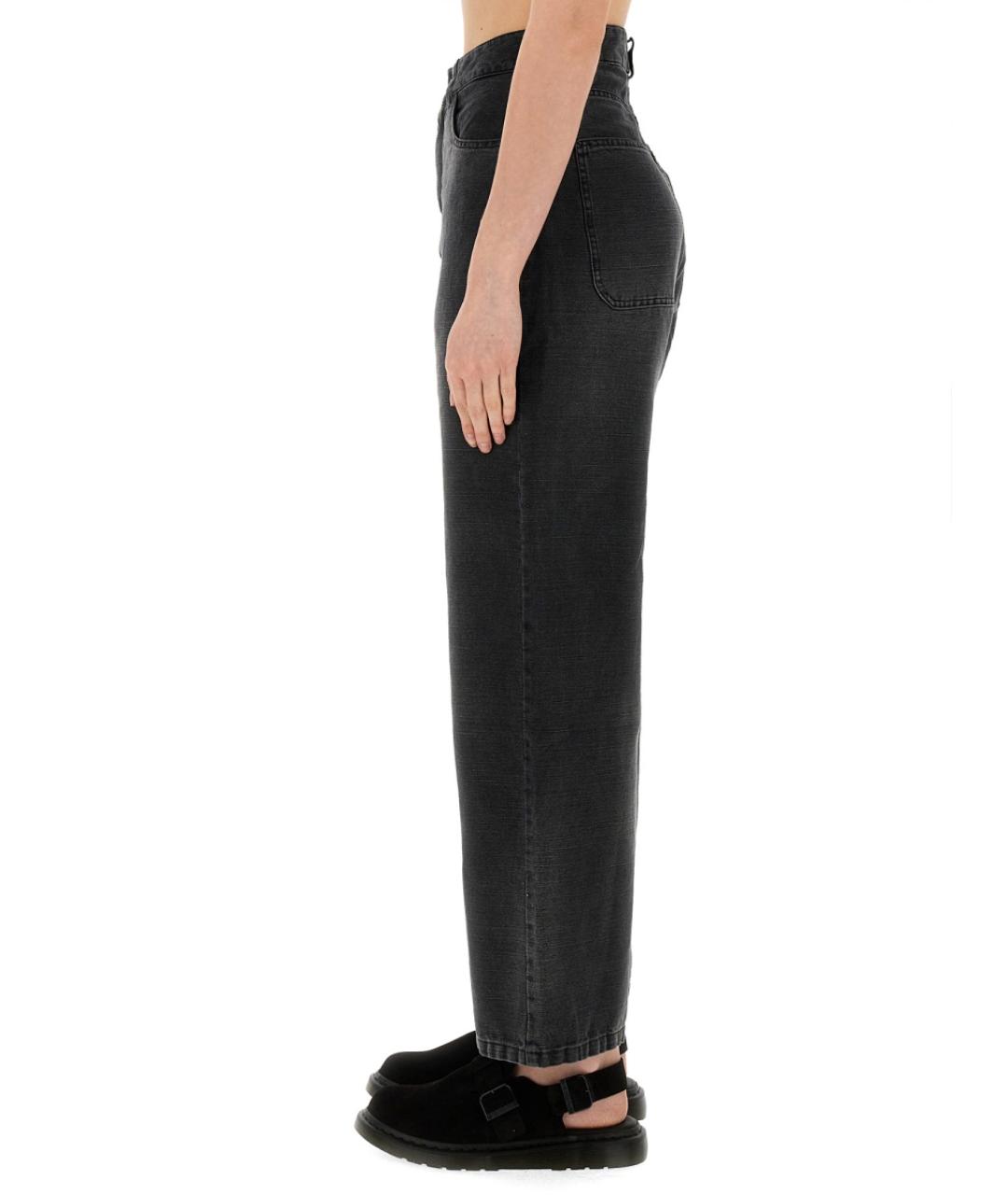 YMC Черные хлопковые прямые джинсы, фото 4