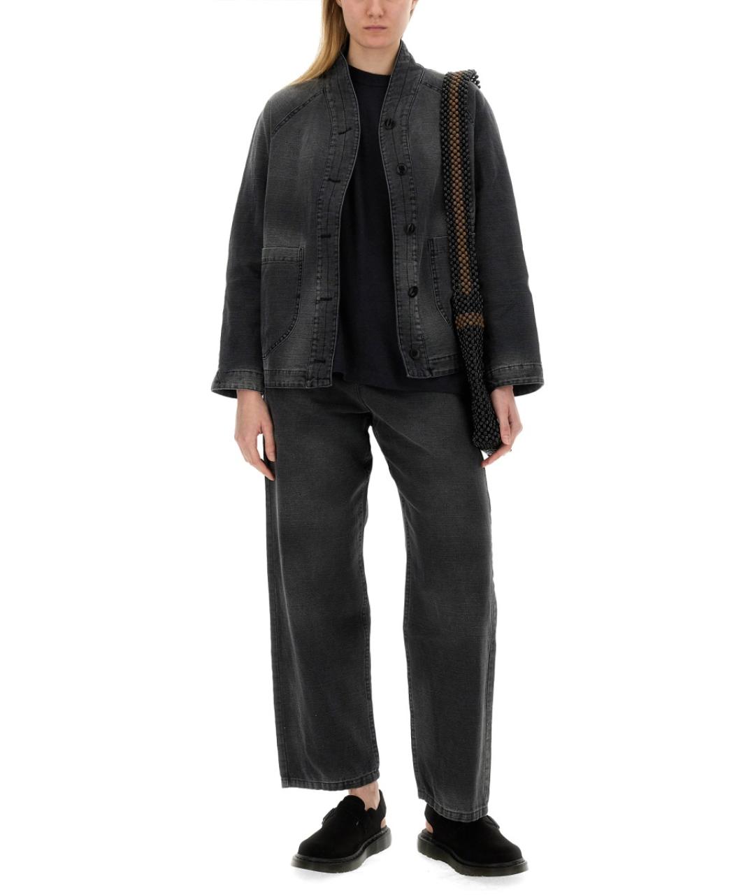 YMC Черные хлопковые прямые джинсы, фото 2