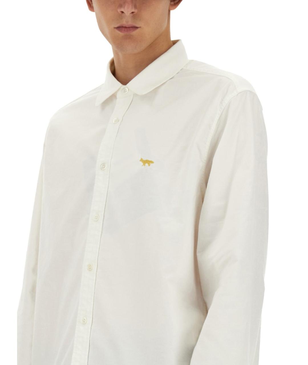 JUNYA WATANABE Белая хлопковая кэжуал рубашка, фото 4