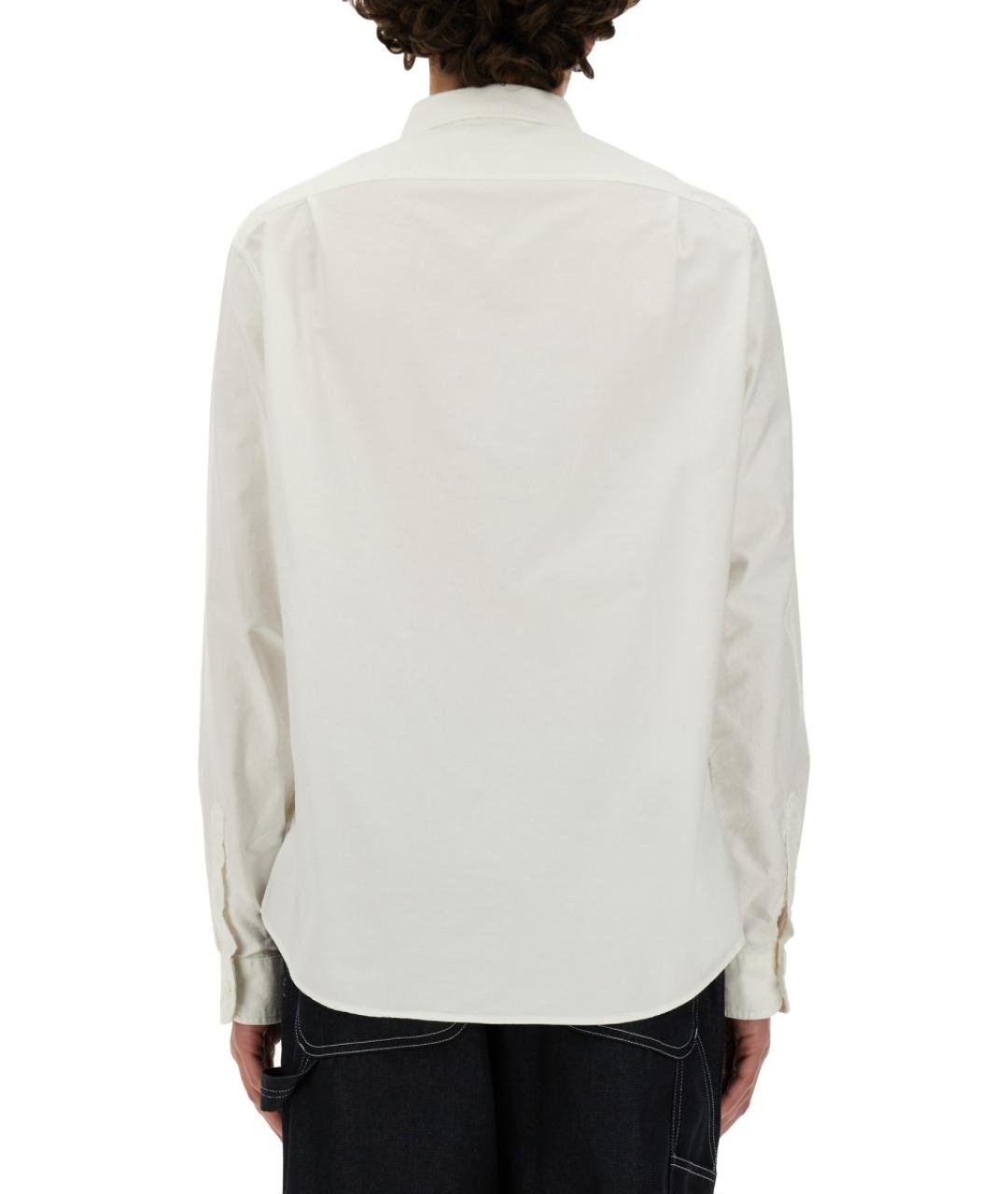 JUNYA WATANABE Белая хлопковая кэжуал рубашка, фото 3