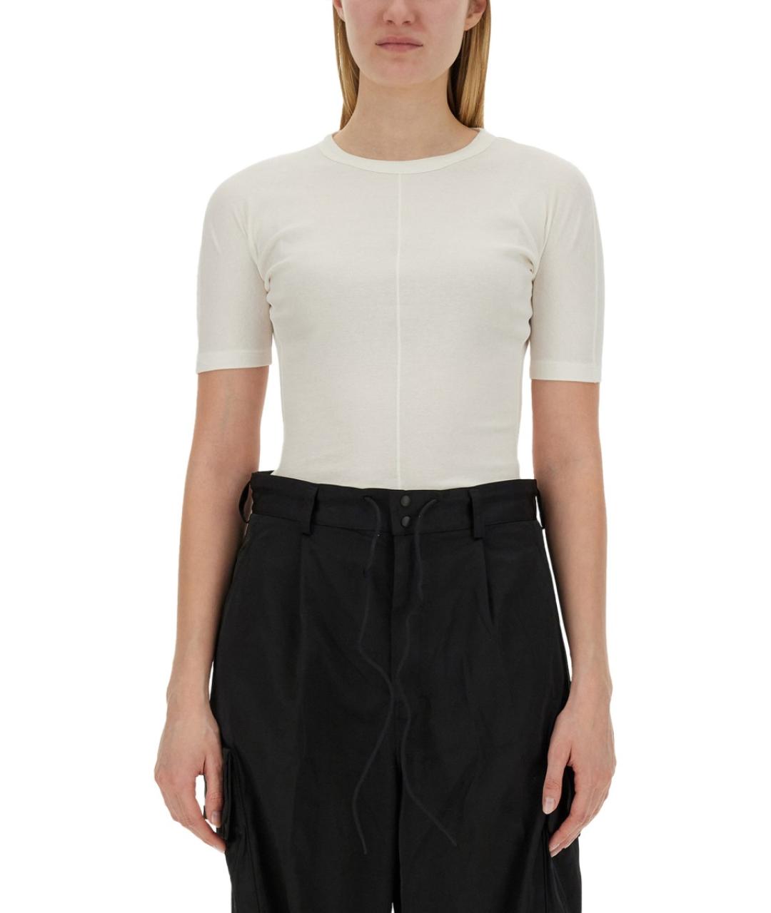 Y-3 Белая хлопковая футболка, фото 5