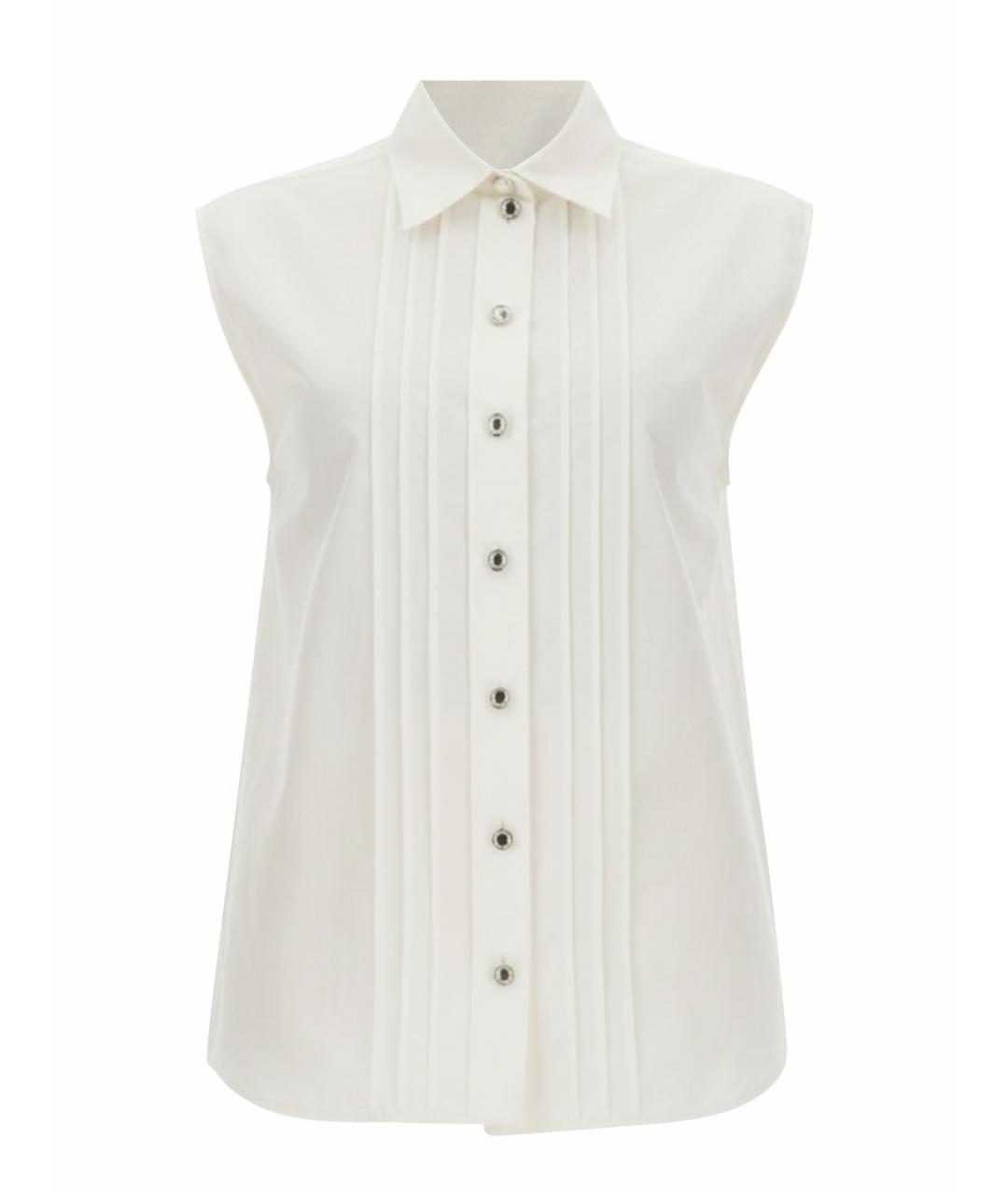 MOSCHINO Белая хлопковая рубашка, фото 1