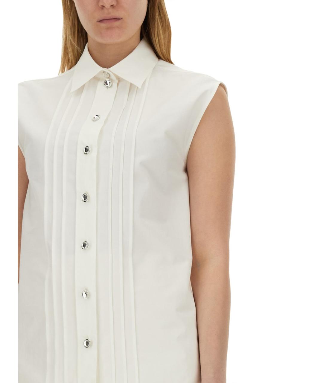 MOSCHINO Белая хлопковая рубашка, фото 4