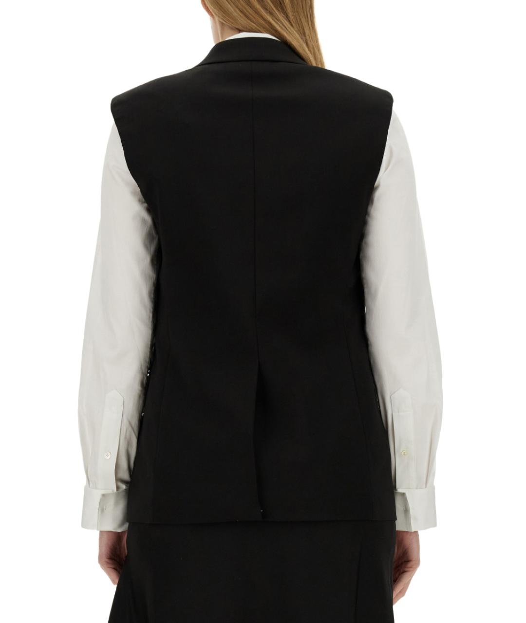 HELMUT LANG Черный шерстяной жилет, фото 3