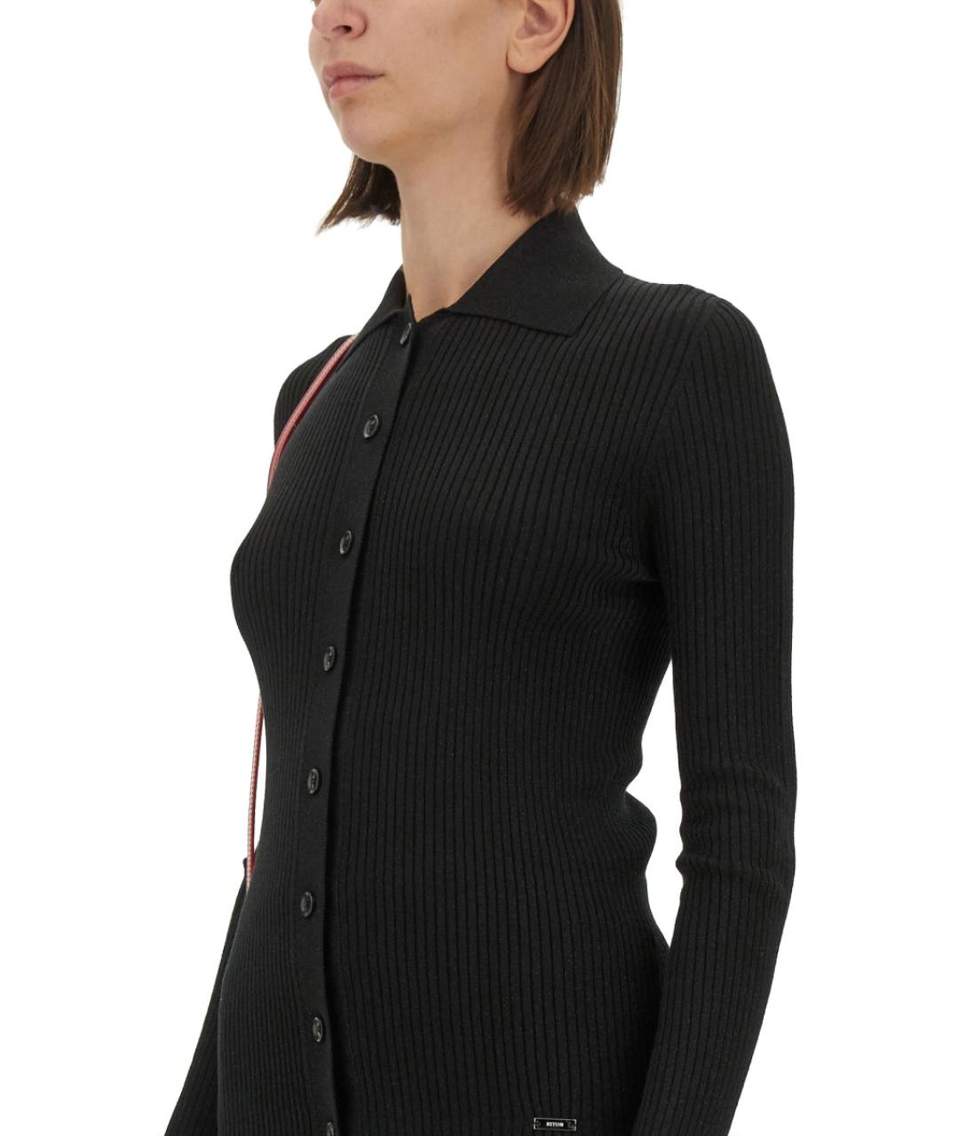 KITON Черный шерстяной джемпер / свитер, фото 4