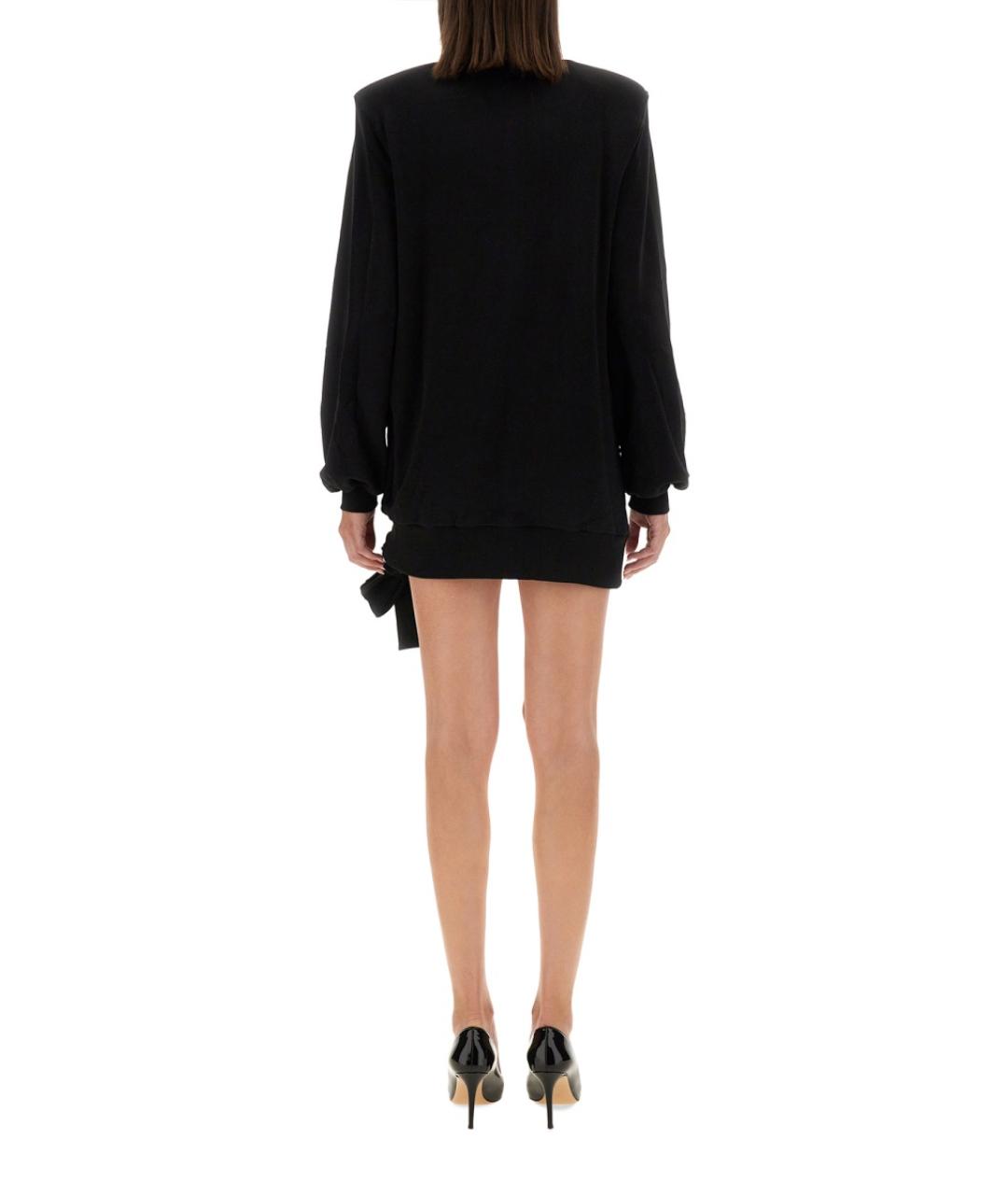 VERSACE JEANS COUTURE Черное хлопковое повседневное платье, фото 3