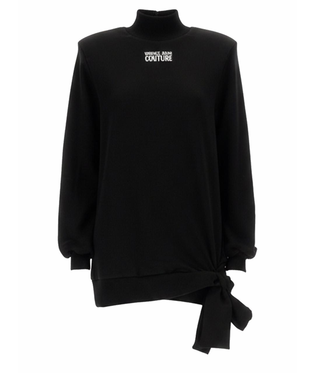 VERSACE JEANS COUTURE Черное хлопковое повседневное платье, фото 1