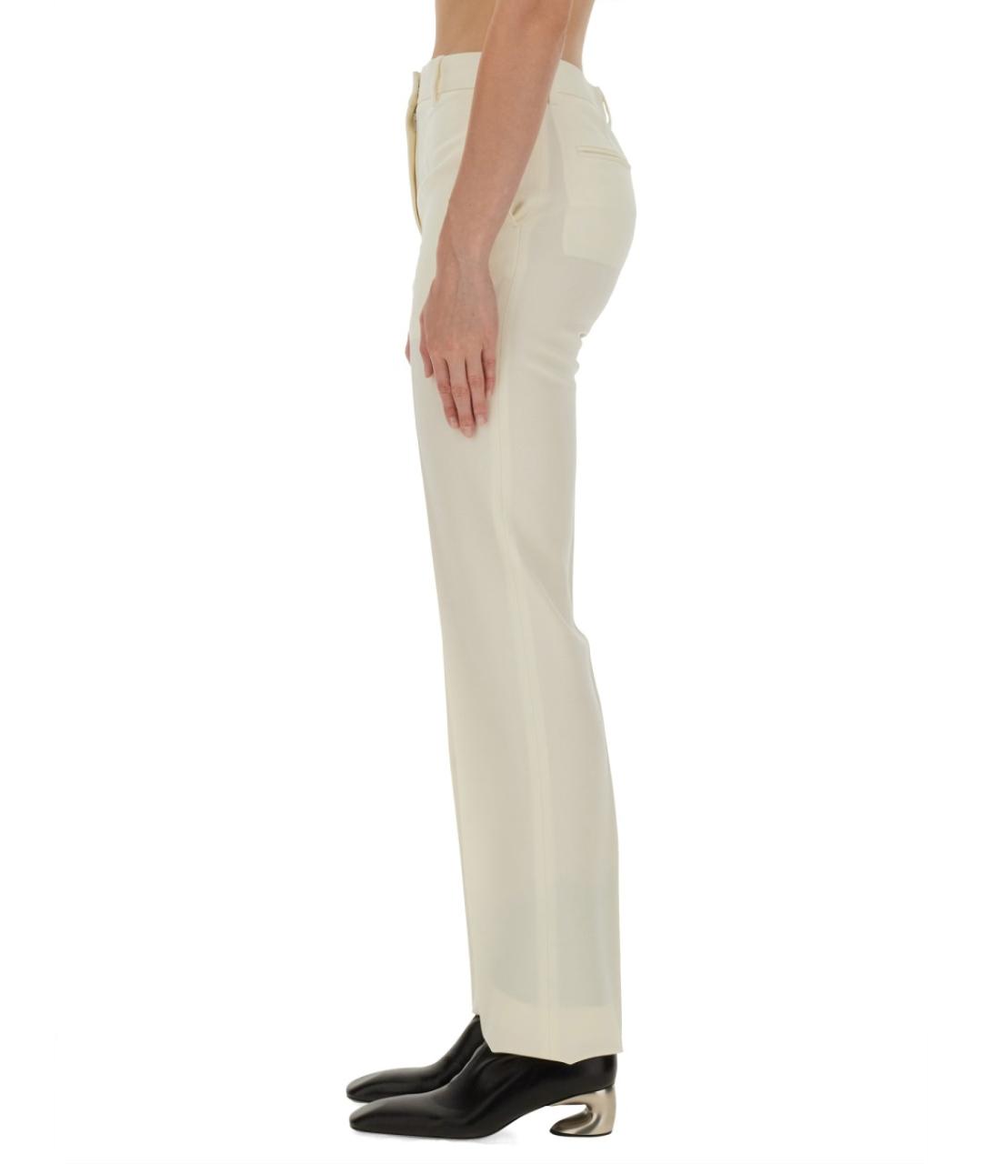 JIL SANDER Розовые хлопковые прямые брюки, фото 4