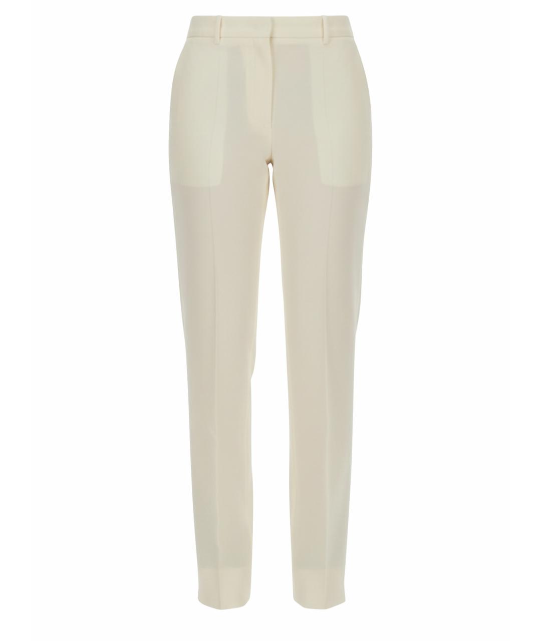 JIL SANDER Розовые хлопковые прямые брюки, фото 1