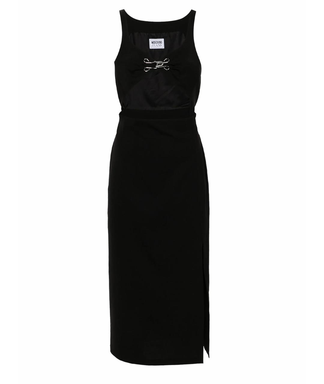 MOSCHINO JEANS Черное полиэстеровое платье, фото 1