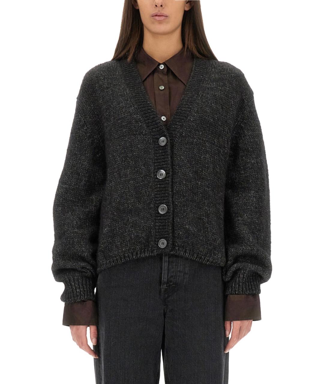 OUR LEGACY Черный шерстяной кардиган, фото 5