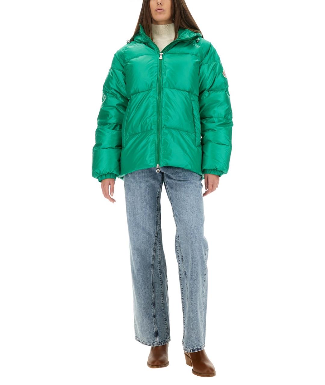 PYRENEX Зеленая полиамидовая куртка, фото 2