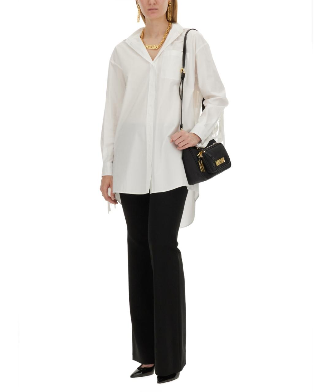 MOSCHINO Белая хлопковая рубашка, фото 2