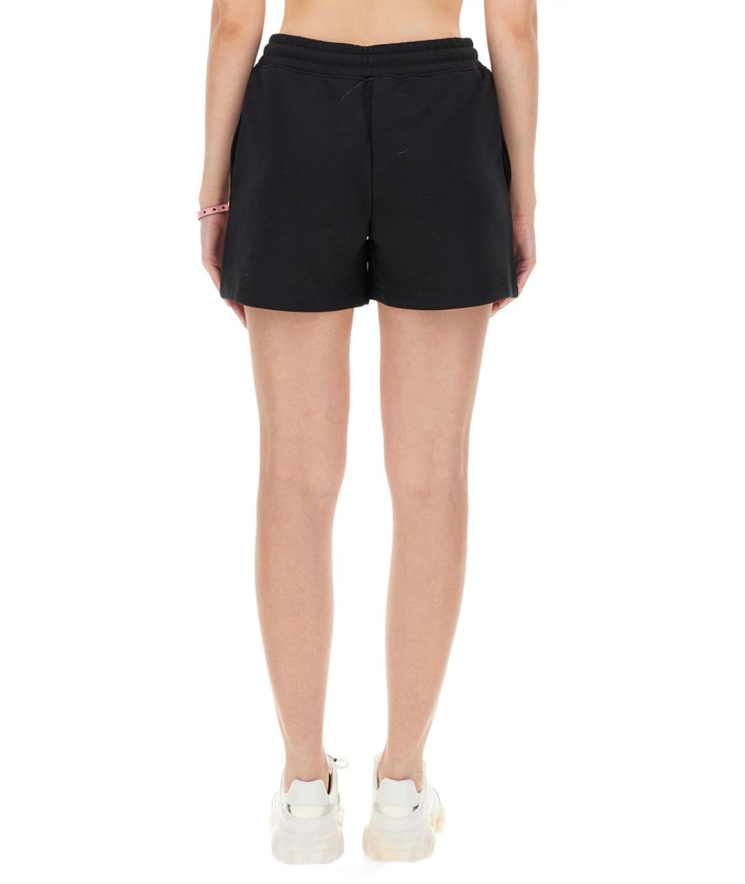 MOSCHINO Черные хлопковые шорты, фото 3