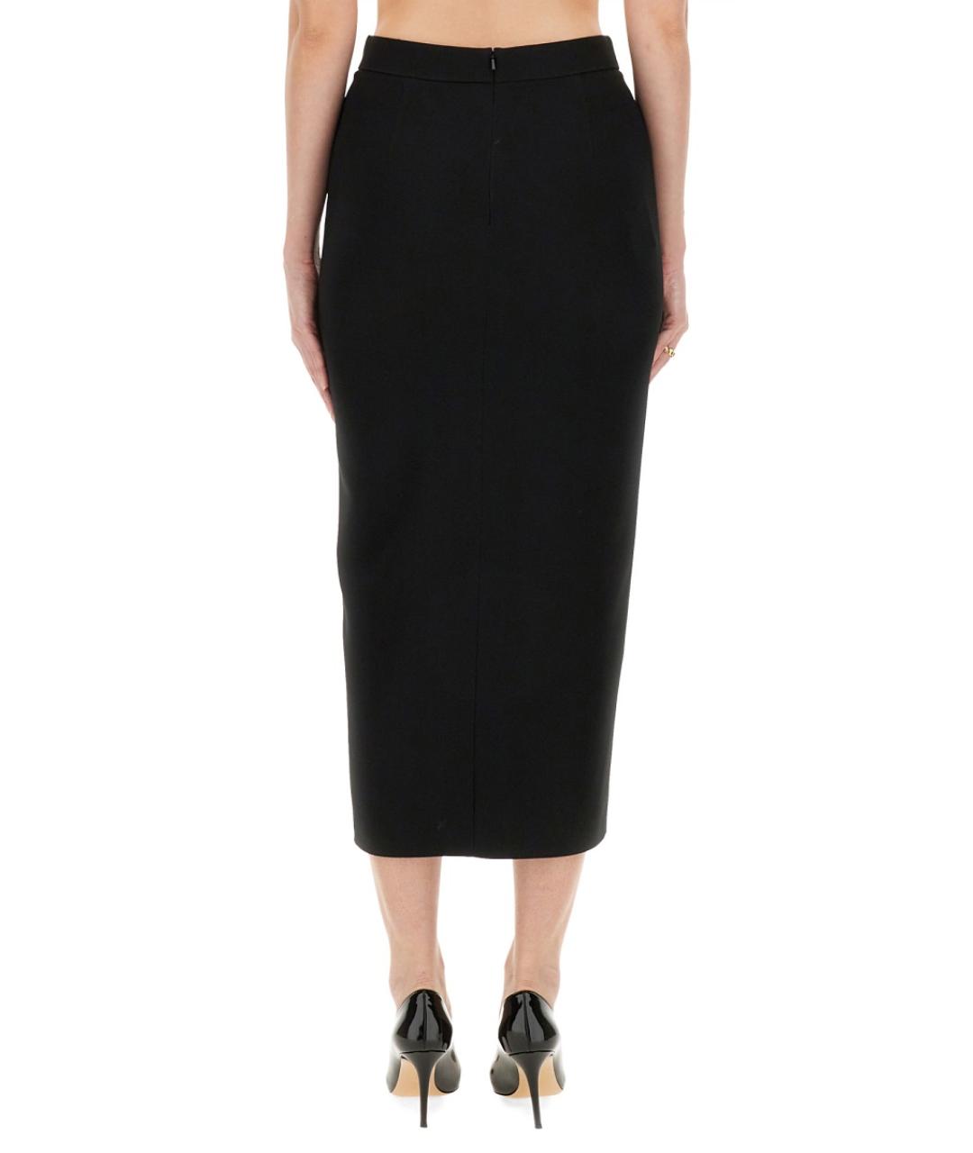 MOSCHINO Черная юбка миди, фото 3