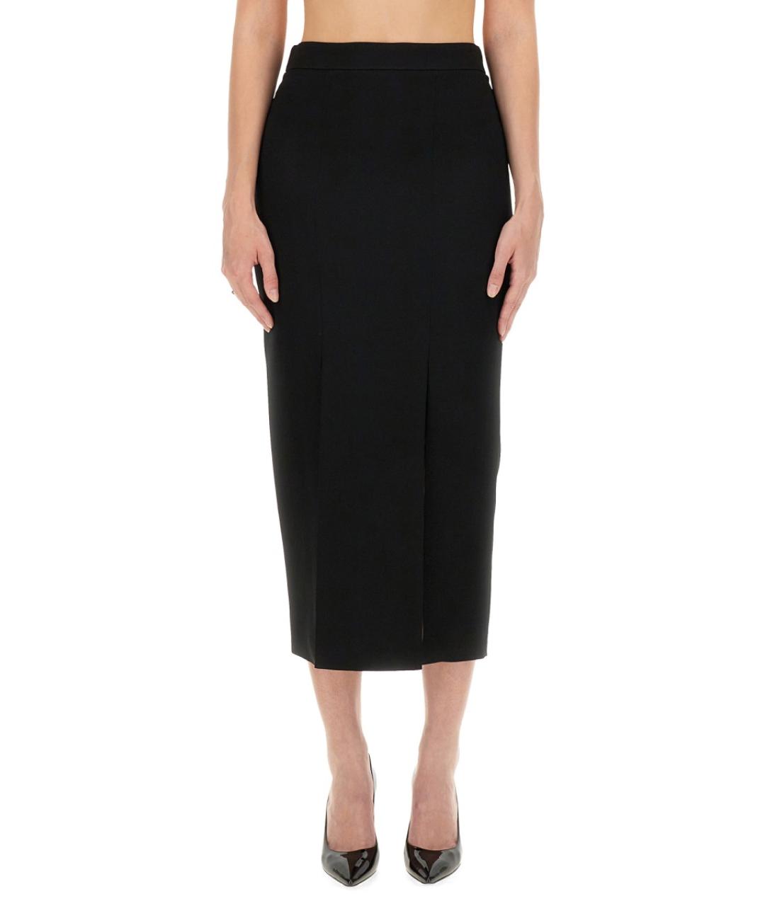 MOSCHINO Черная юбка миди, фото 5