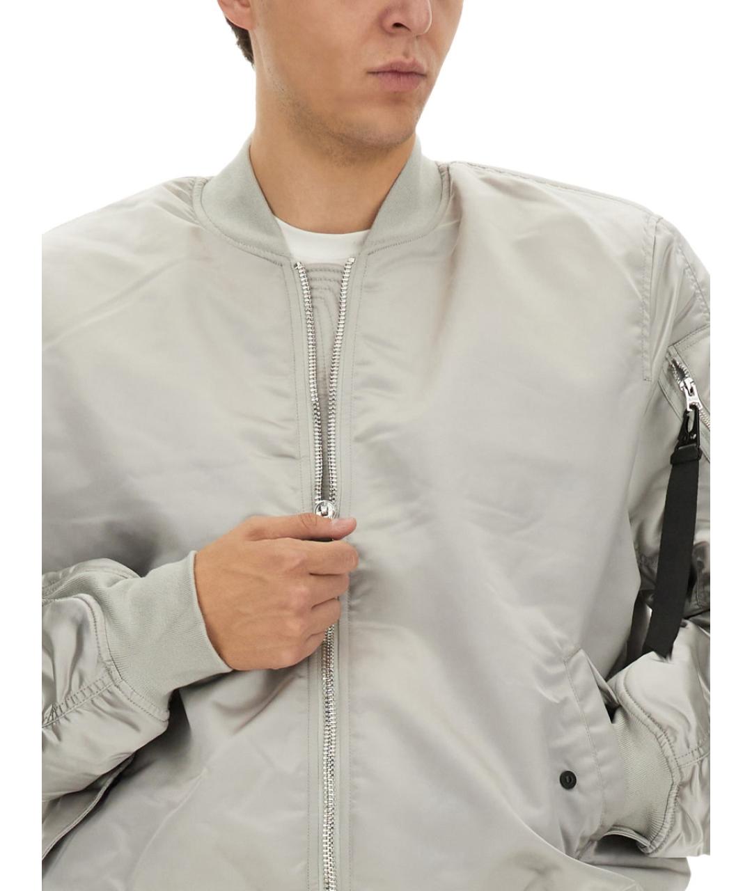 ALPHA INDUSTRIES Серая полиамидовая куртка, фото 5