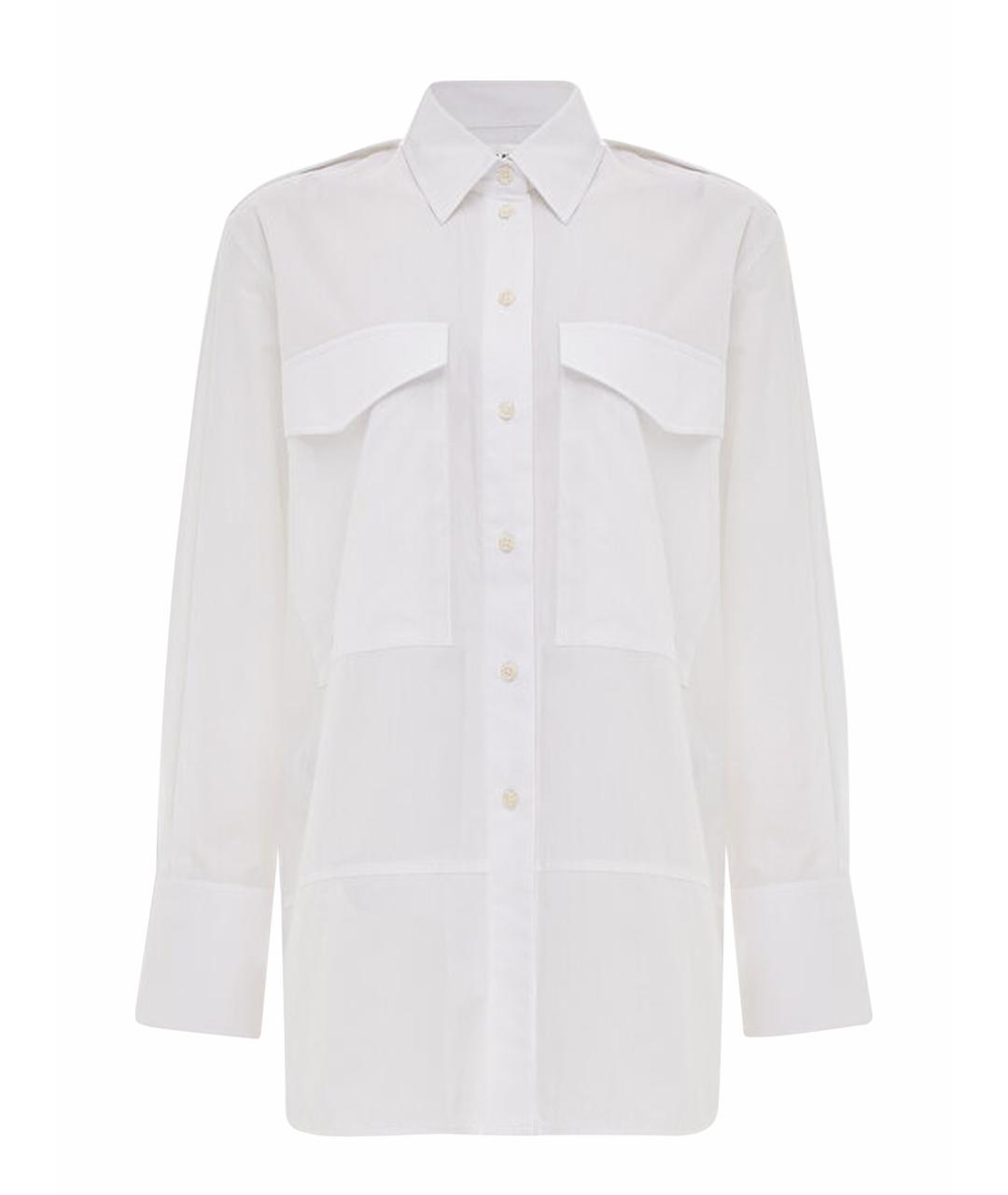 VICTORIA BECKHAM Белая хлопковая рубашка, фото 1