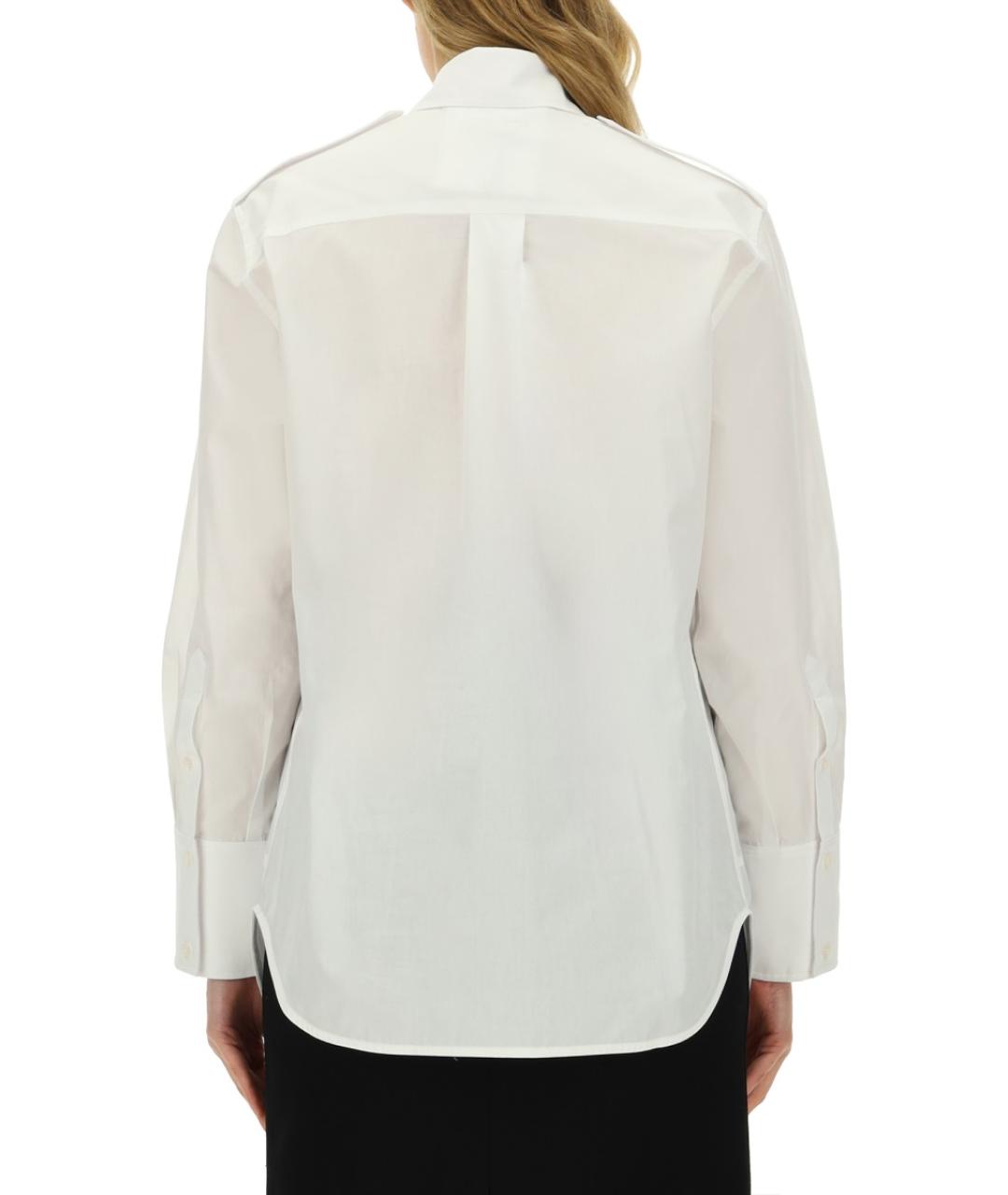 VICTORIA BECKHAM Белая хлопковая рубашка, фото 3