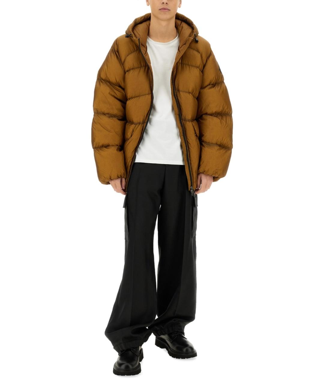 PYRENEX Коричневый полиамидовый пуховик, фото 7