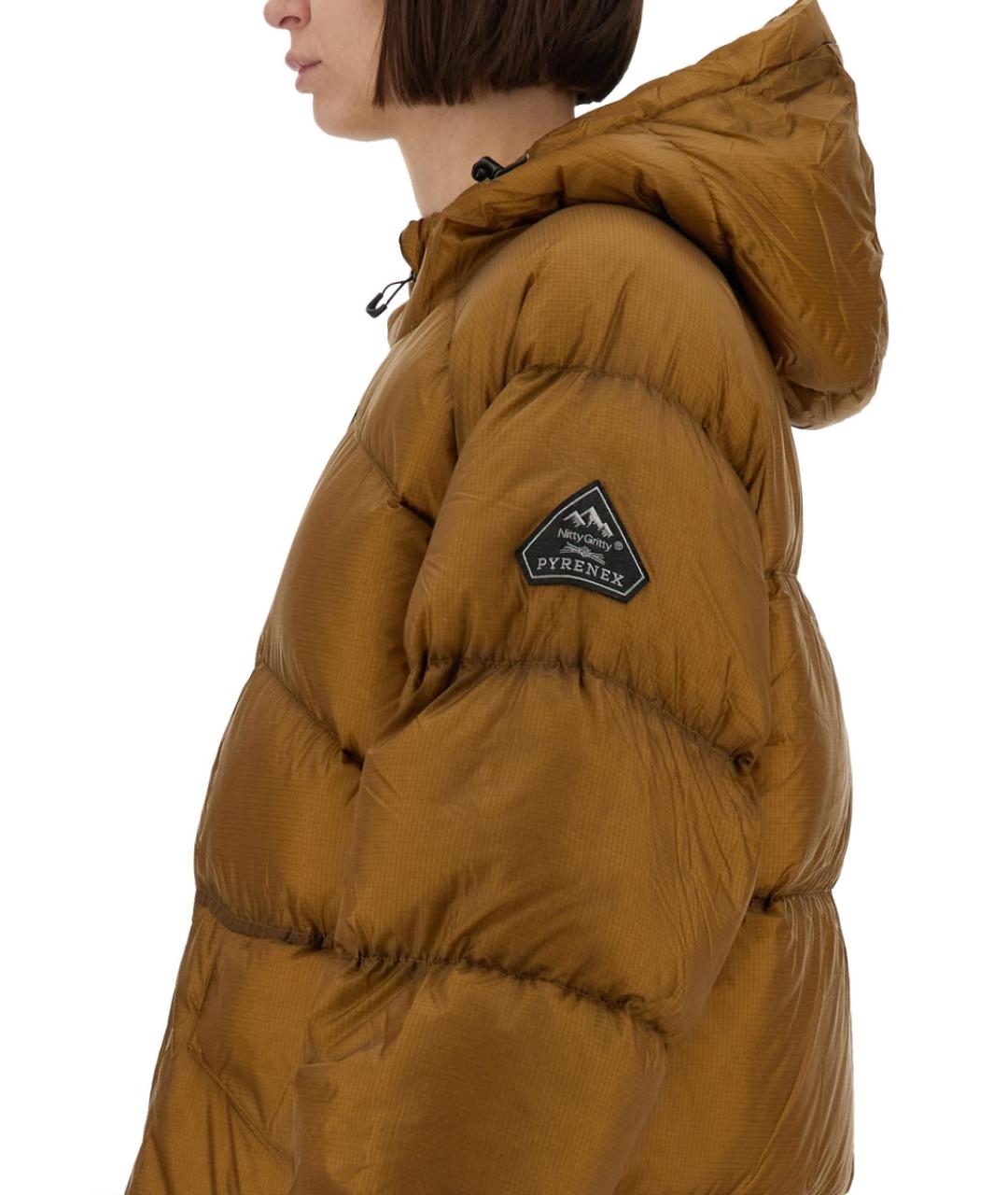 PYRENEX Коричневый полиамидовый пуховик, фото 2