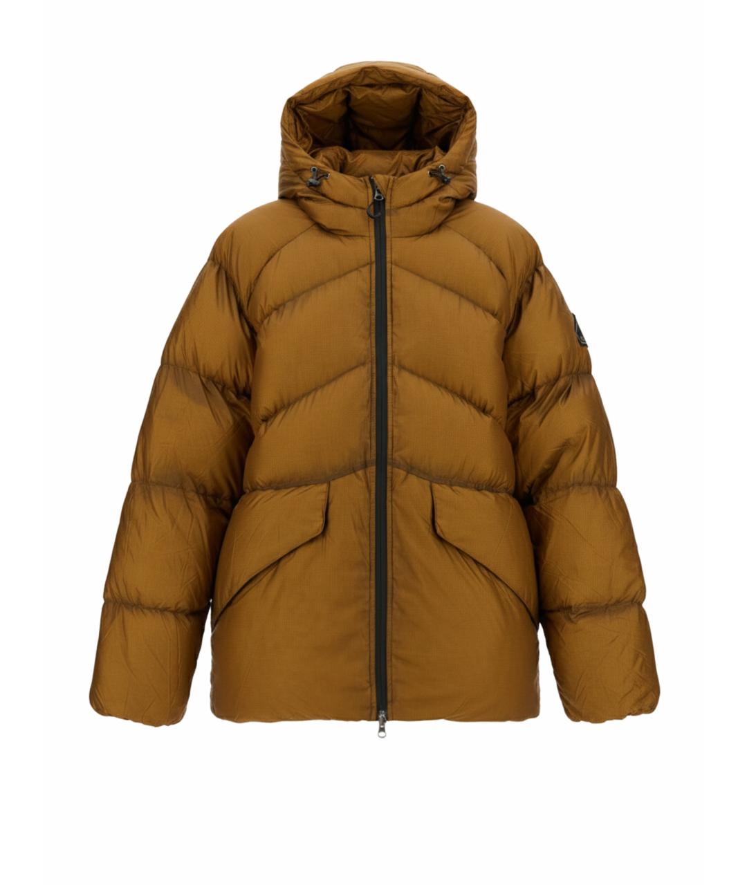 PYRENEX Коричневый полиамидовый пуховик, фото 1