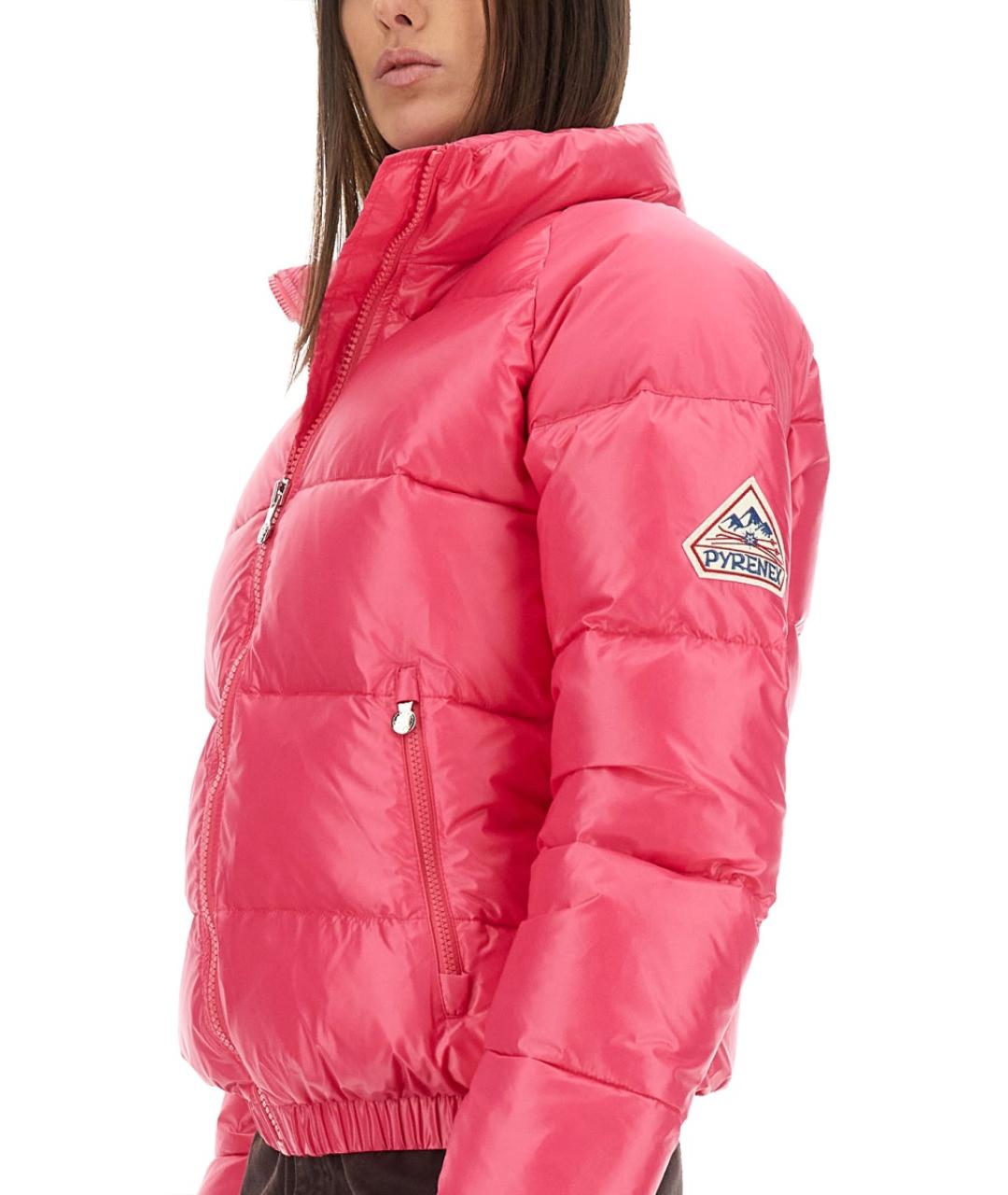 PYRENEX Розовый полиамидовый пуховик, фото 6
