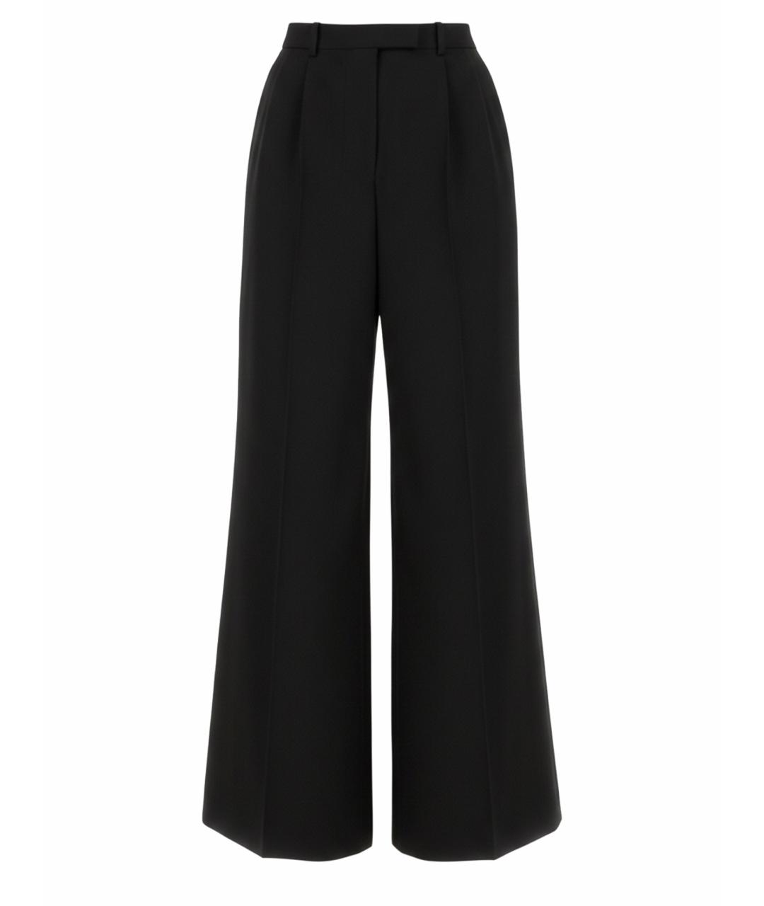 GIVENCHY Черные полиэстеровые прямые брюки, фото 1