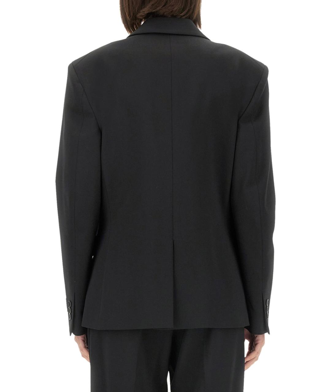 MSGM Черный полиэстеровый жакет/пиджак, фото 3