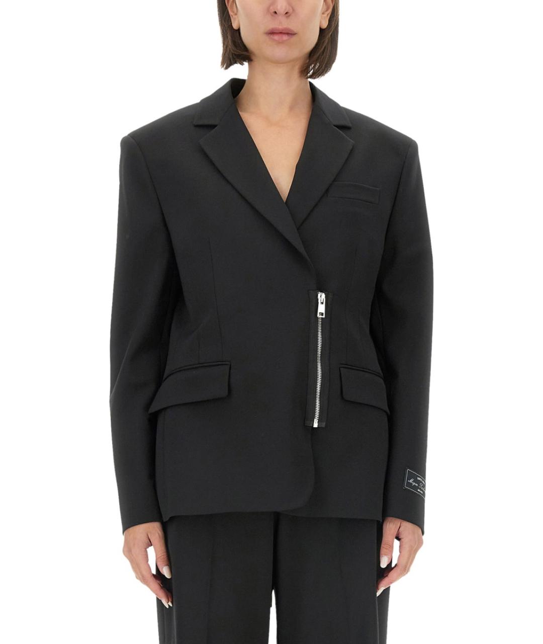 MSGM Черный полиэстеровый жакет/пиджак, фото 5