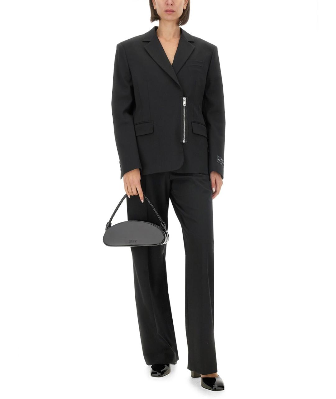 MSGM Черный полиэстеровый жакет/пиджак, фото 2