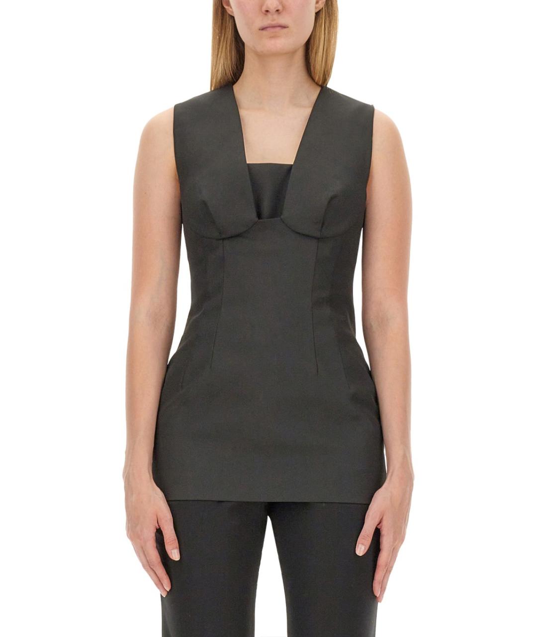 SPORTMAX Серая полиэстеровая блузы, фото 1