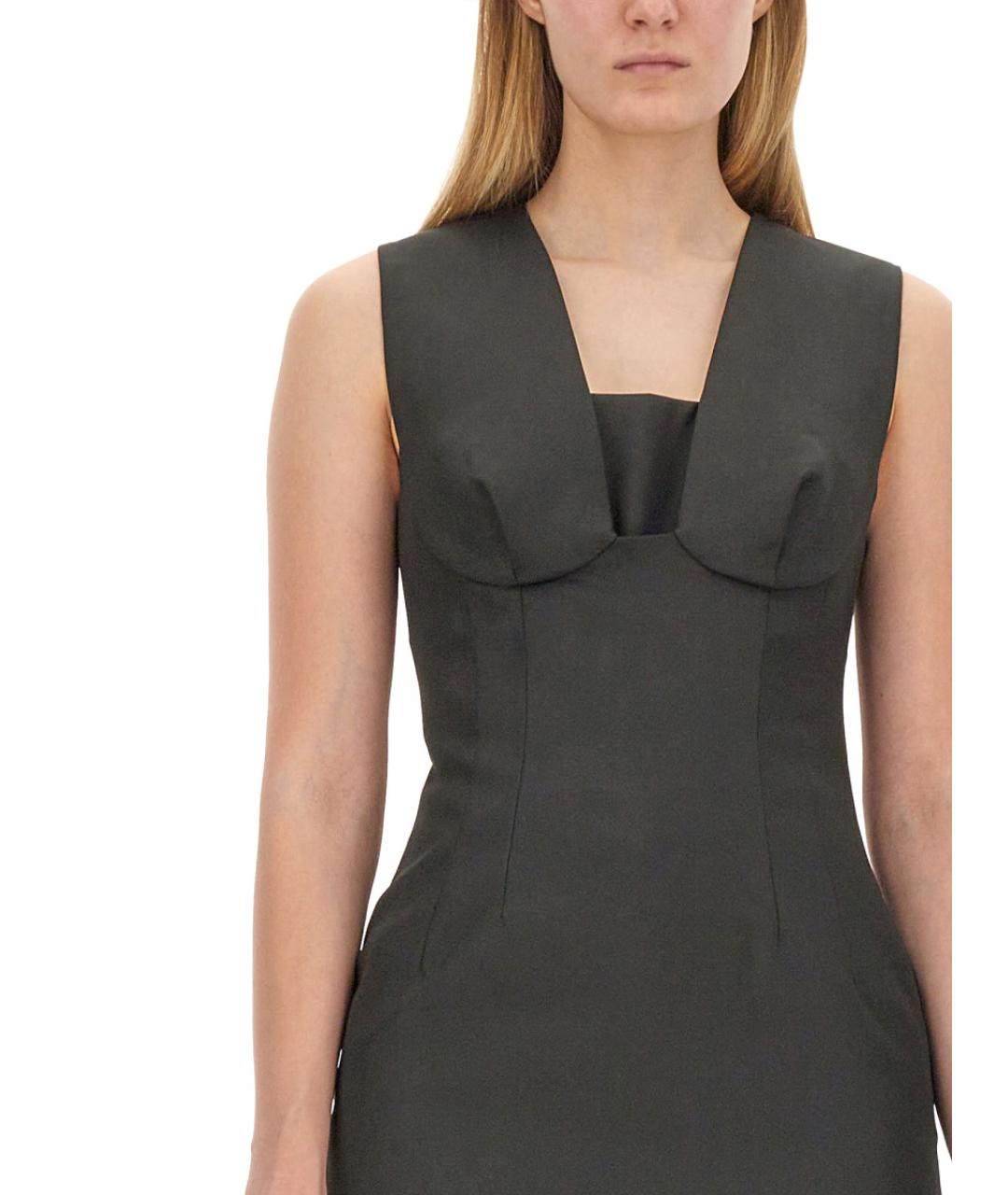 SPORTMAX Серая полиэстеровая блузы, фото 4