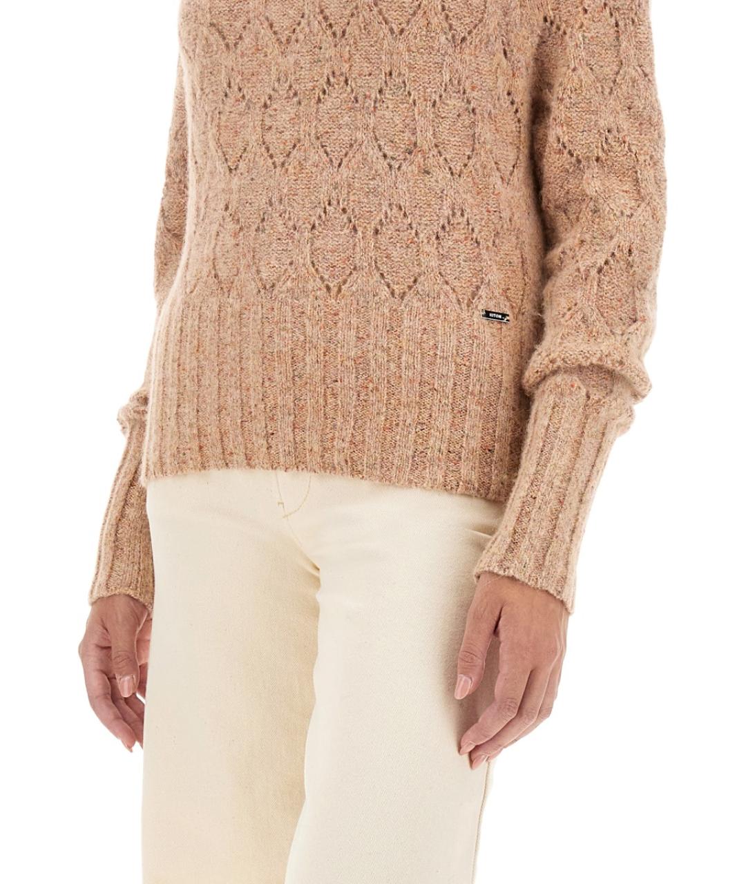 KITON Коричневый хлопковый джемпер / свитер, фото 4