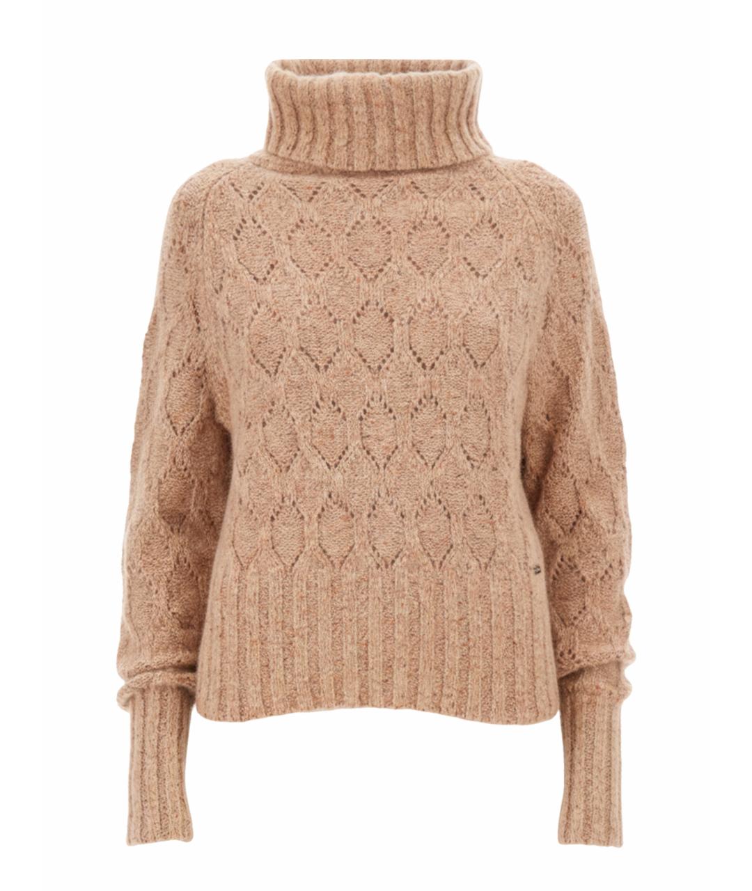 KITON Коричневый хлопковый джемпер / свитер, фото 1