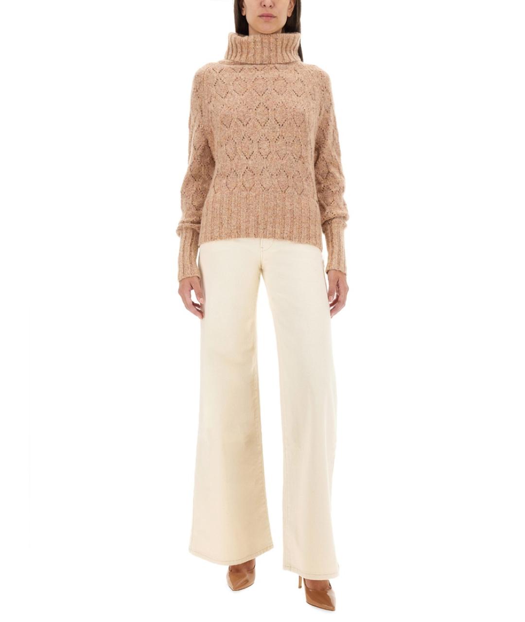 KITON Коричневый хлопковый джемпер / свитер, фото 2