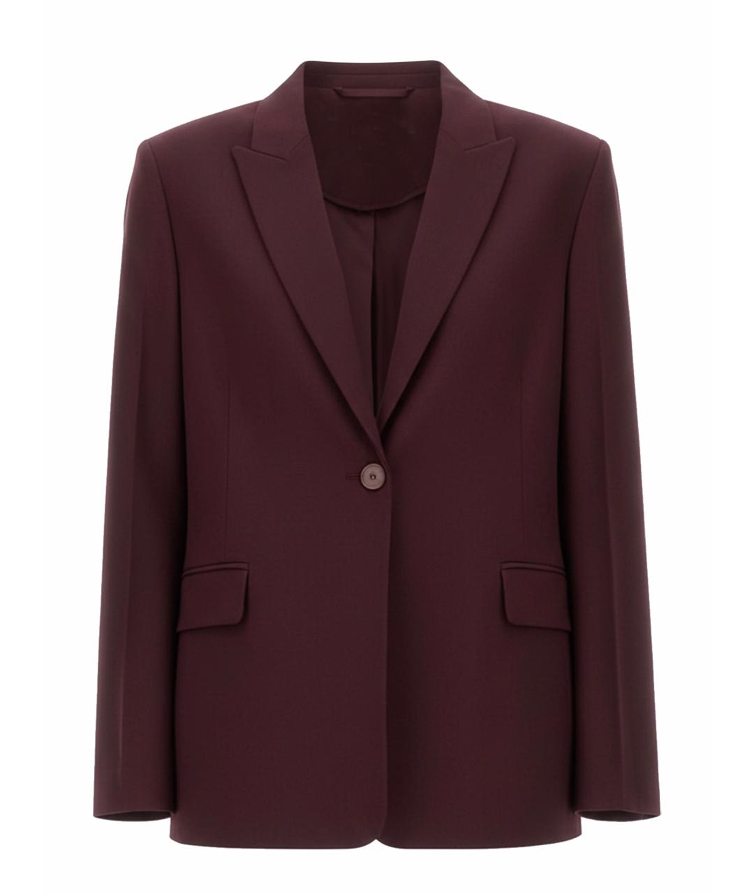 ALYSI Бордовый полиэстеровый жакет/пиджак, фото 1