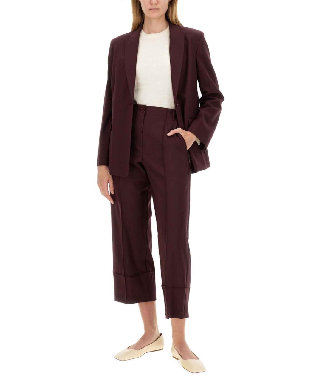 ALYSI Бордовый полиэстеровый жакет/пиджак, фото 2