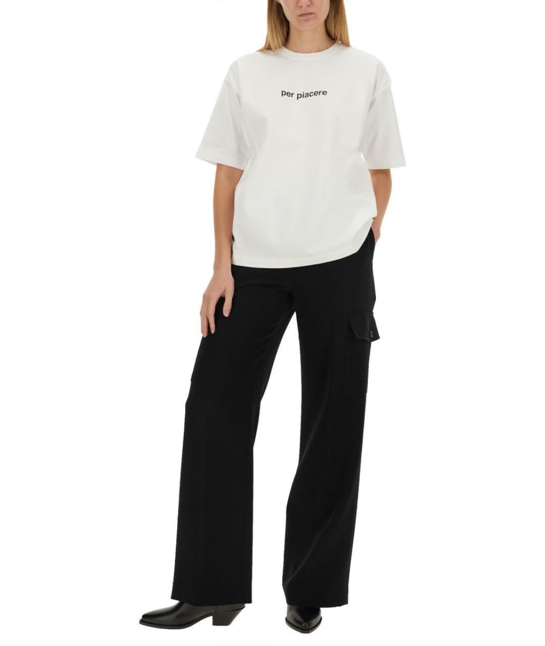 ASPESI Черные ацетатные прямые брюки, фото 2