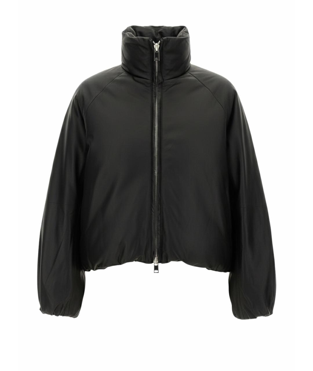 ALYSI Черная кожаная куртка, фото 1